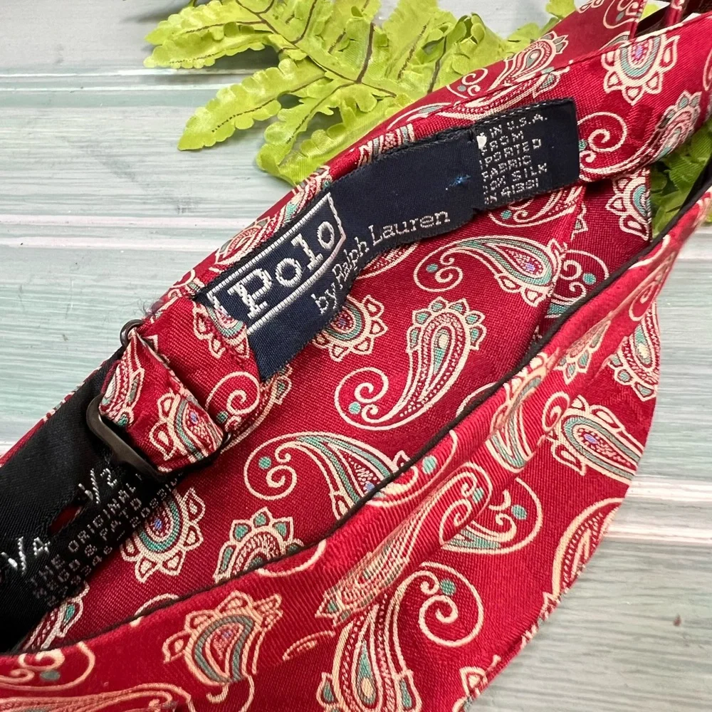 Ralph Lauren Polo Men’s Silk Bow Ties - Picture 4 of 9